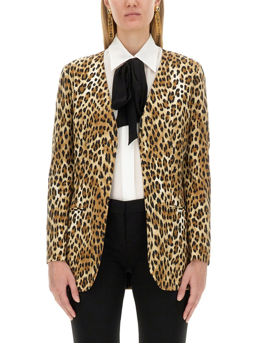 Moschino Jacket With Animal Pattern