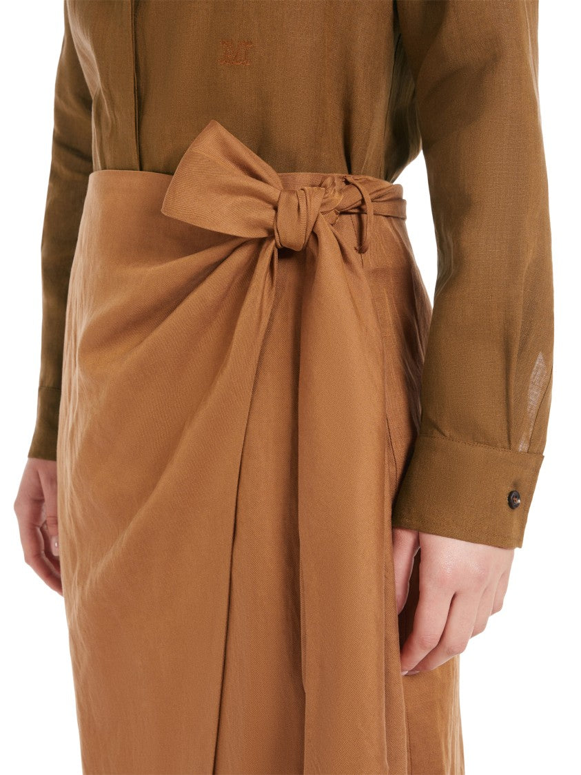 Max Mara Wrap Design Midi Skirt