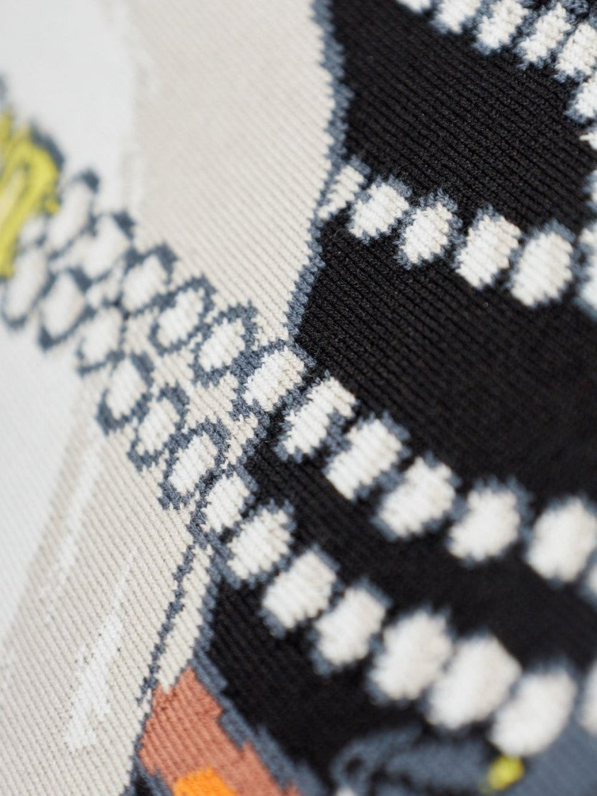 Moschino Goose Graphic Ribbed Knit Top