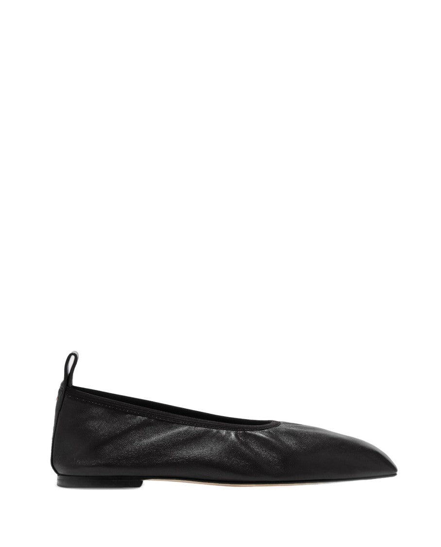 Aeydē Nomi Nappa Leather Black Ballerina