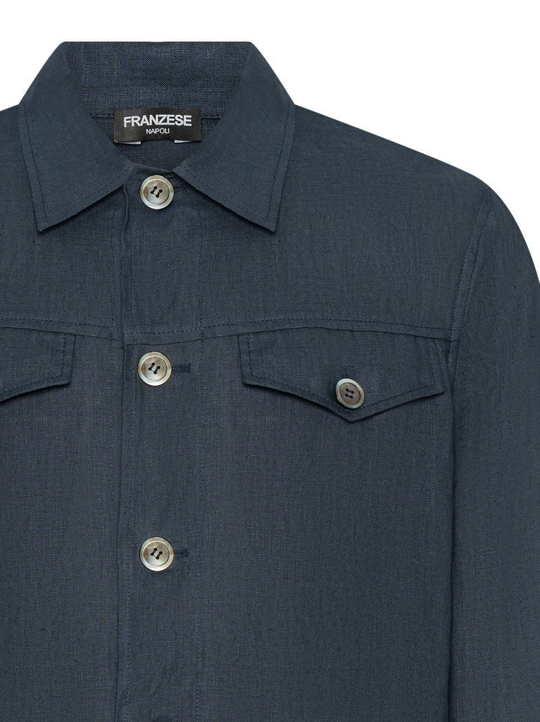 Franzese Collection Lightweight Irish Linen Saharan Jacket