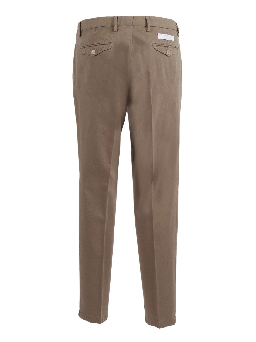 Briglia Straight Leg Brown Minimalist Straight-Leg Pants
