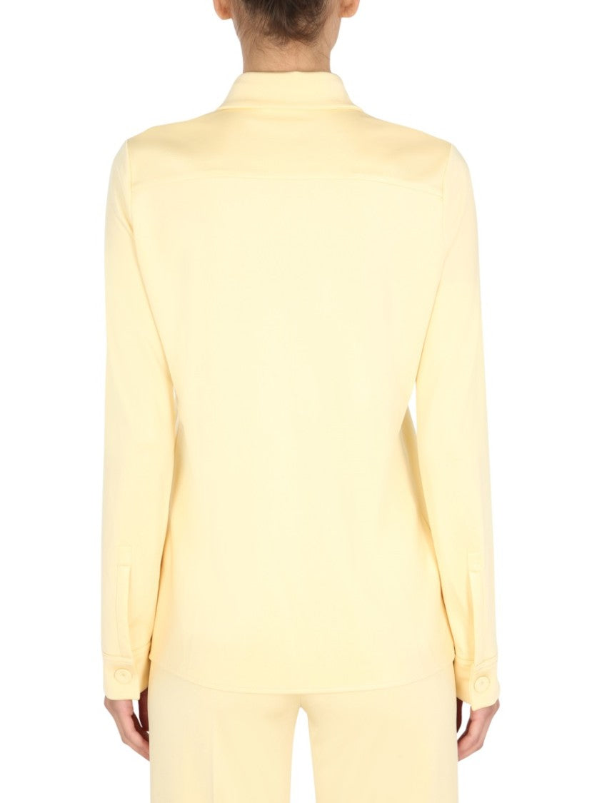Jil Sander Pale Yellow Oversized Fit Shirt