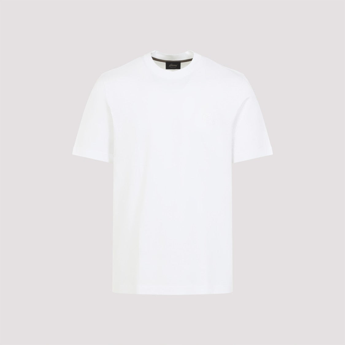 Brioni White Cotton T-Shirt