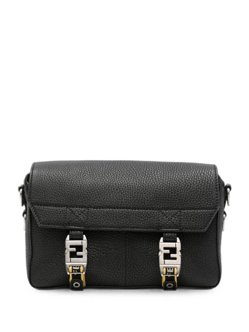 Fendi Rectangular Black Leather Bag
