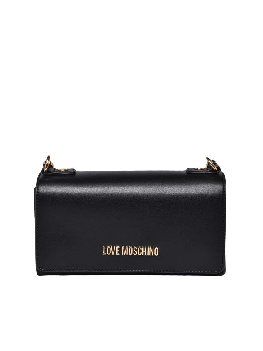 Love Moschino Shoulder Bag With Internal Compartments And Gold-Tone Accents