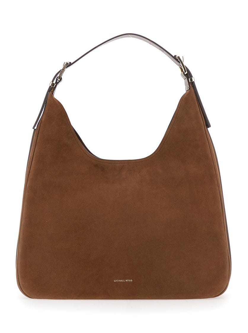 Michael Michael Kors Brown Shoulder Bag With Logo Lettering On The Front