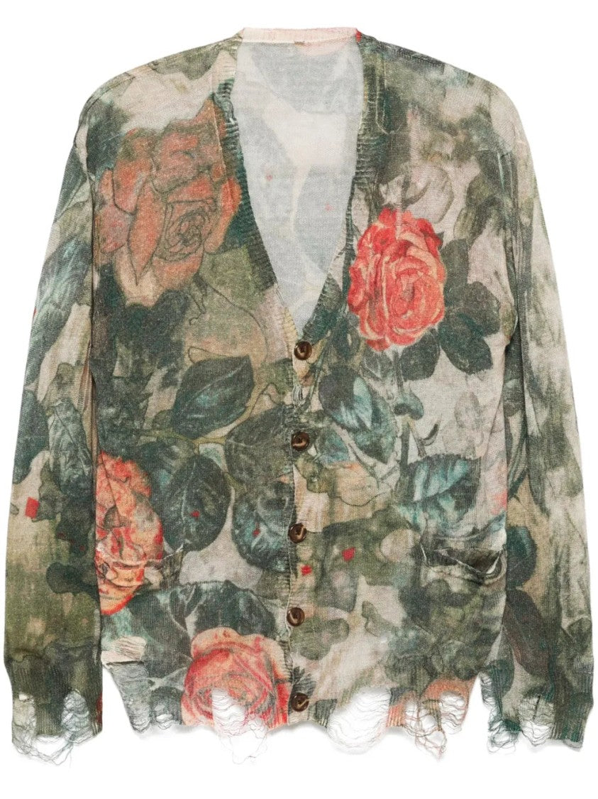 R13 Floral-Print Cardigan