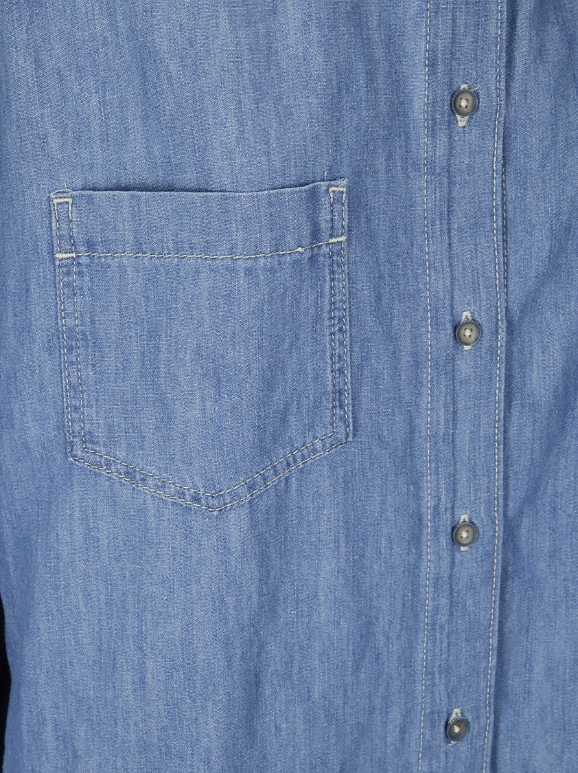 7 For All Mankind Icy Maxi Shirt Dress