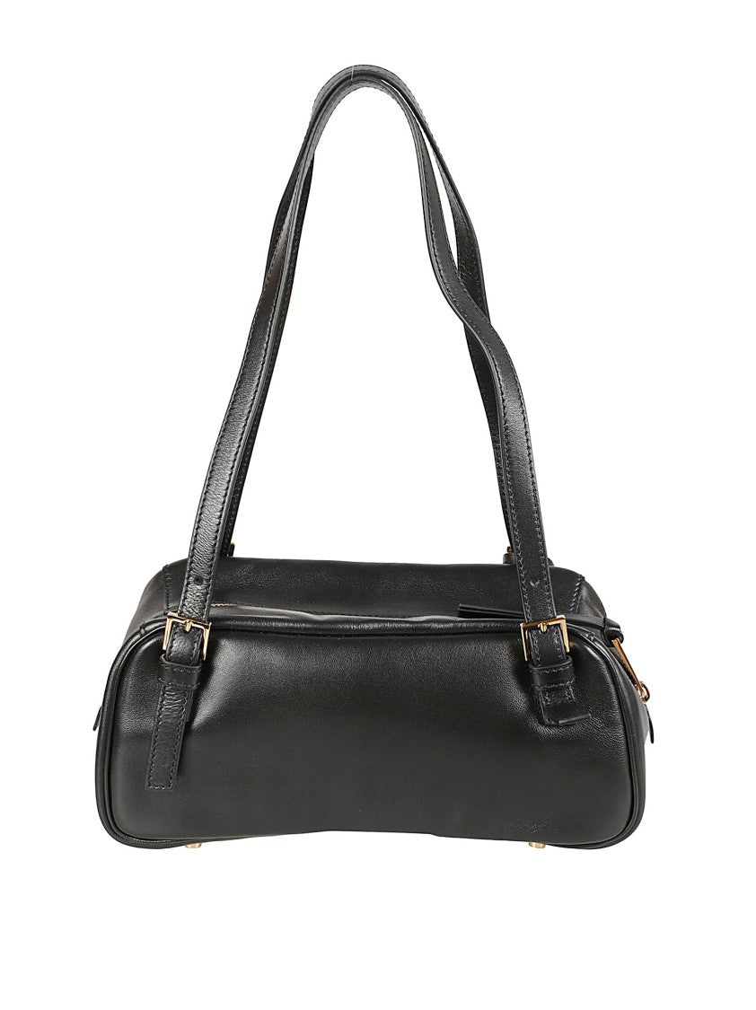 Versace Bowling Shoulder Bag In Ultra-Soft Nappa Leather