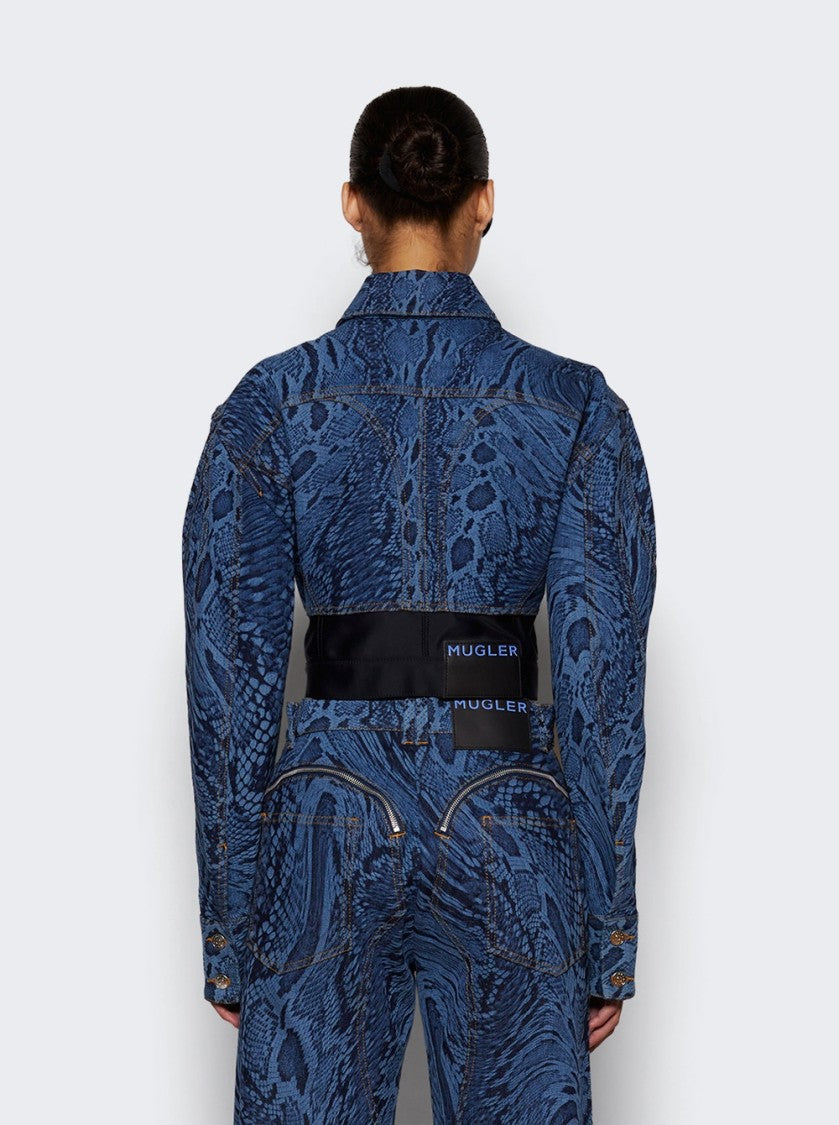 Mugler Snake Print Jacket