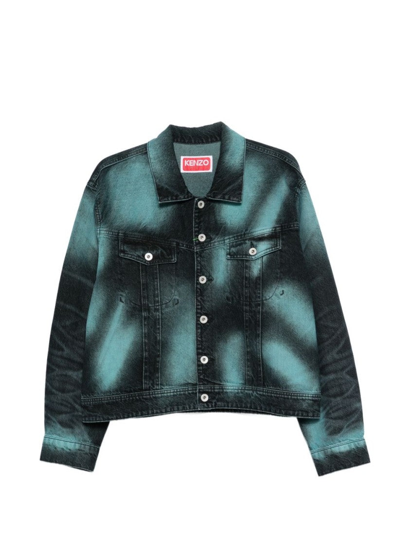 Kenzo Cropped Silk And Nylon Jacket