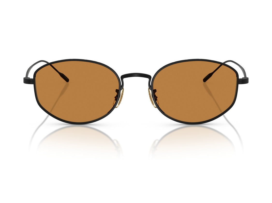 Oliver Peoples 0Ov1347st Black Thin Metal Round Frame Sunglasses