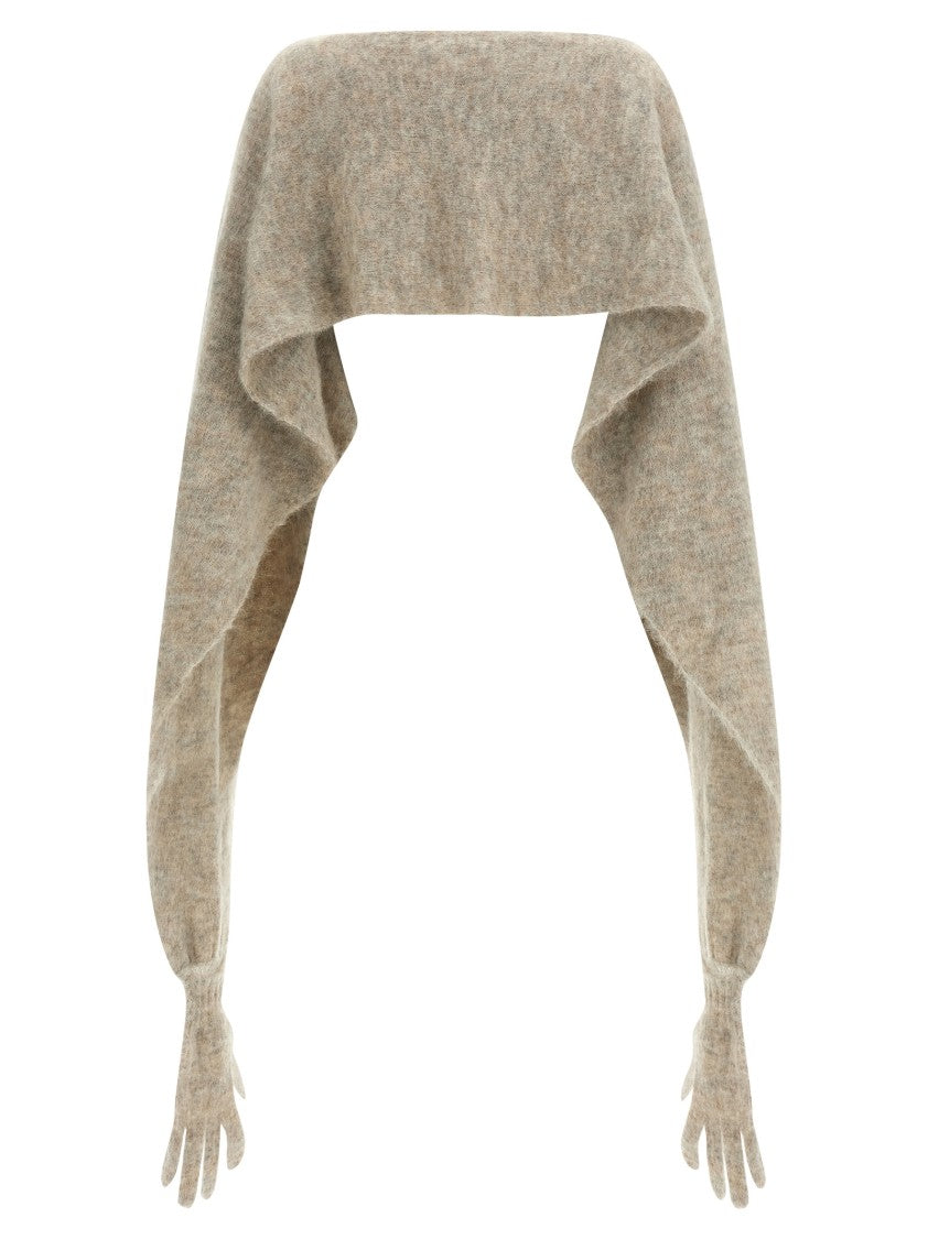 Moschino Gauze Mohair Blend Cape