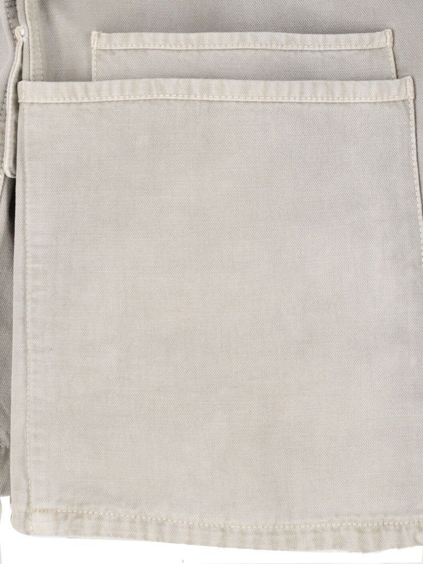 Lemaire Gray Cotton Twill Classic Collar Jacket