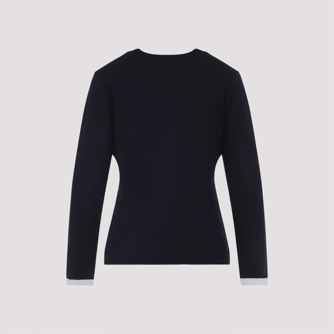 Max Mara V-Neck Button-Down Sweater With Contrasting Trim