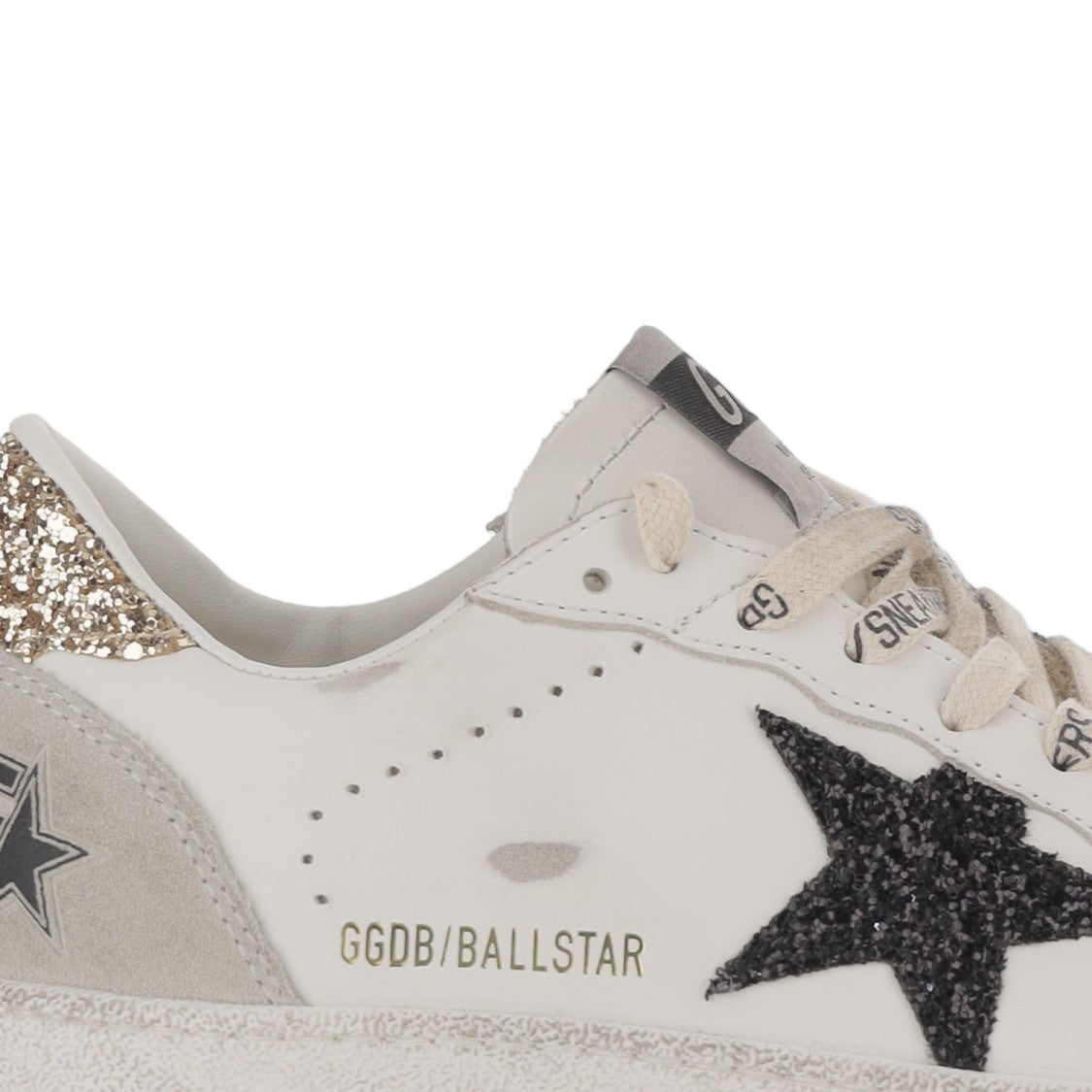 Golden Goose Leather Ball Star Black Patch Sneakers