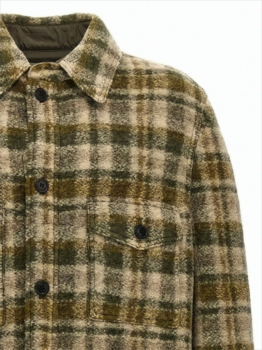Isabel Marant Plaid Casual Jacket With Textured Fabric