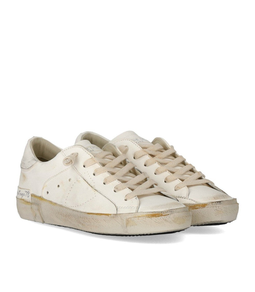 Philippe Model Prsx Low Vintage White Sneaker
