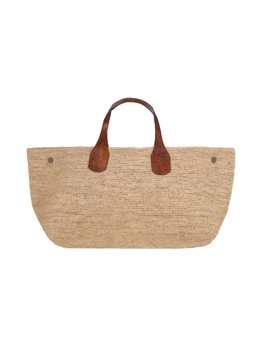 Ibeliv Beige Handbag With Structured Base