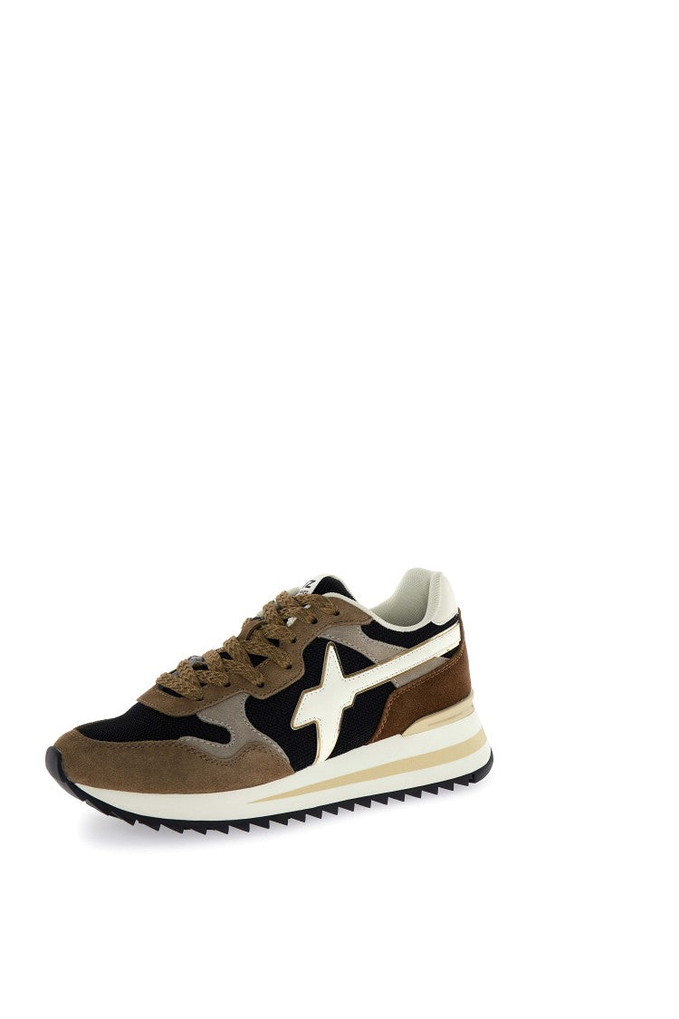 W6yz Technical Fabric And Suede Sneakers