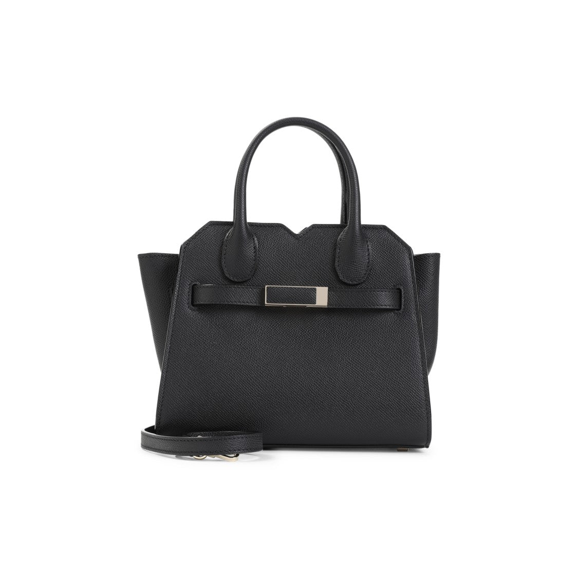 Valextra Black Calf Leather Milano Micro Bag
