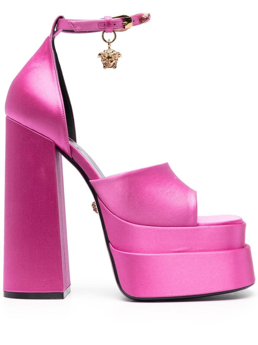 Versace Medusa Charm Platform Sandals