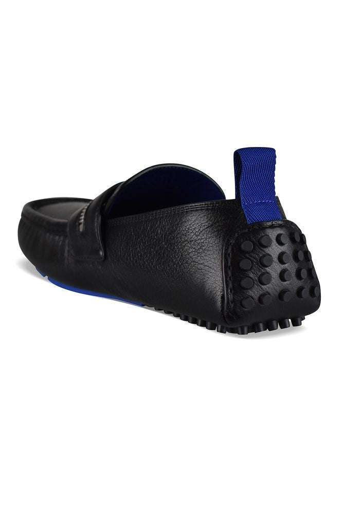Burberry Black Leather Loafers