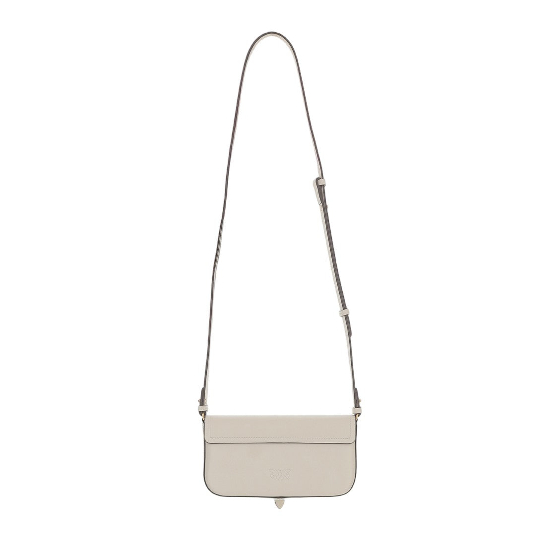 Pinko Flap Closure Leather Bag With Adjustable Shoulder Strap