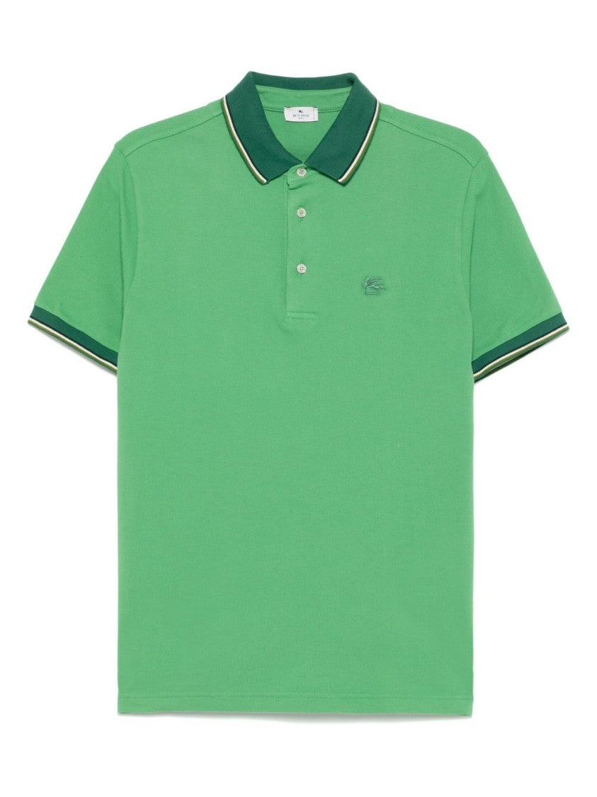 Etro Grass Green Polo Shirt