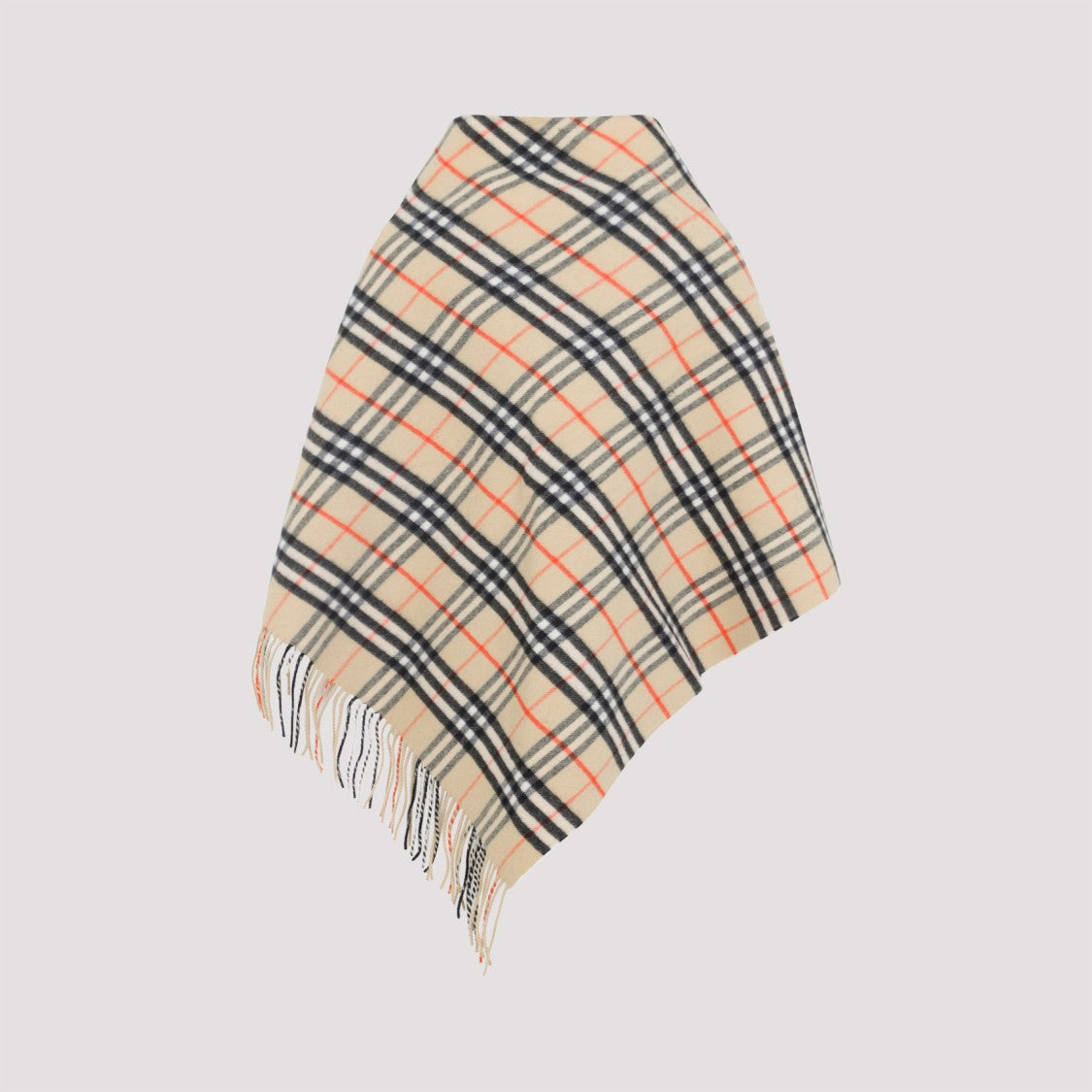 Burberry Classic Check Pattern Wool-Cashmere Blend Scarf