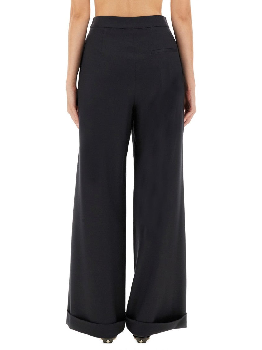 Zona20 Milano Wide Leg Tailored Pants With Clean Waistband