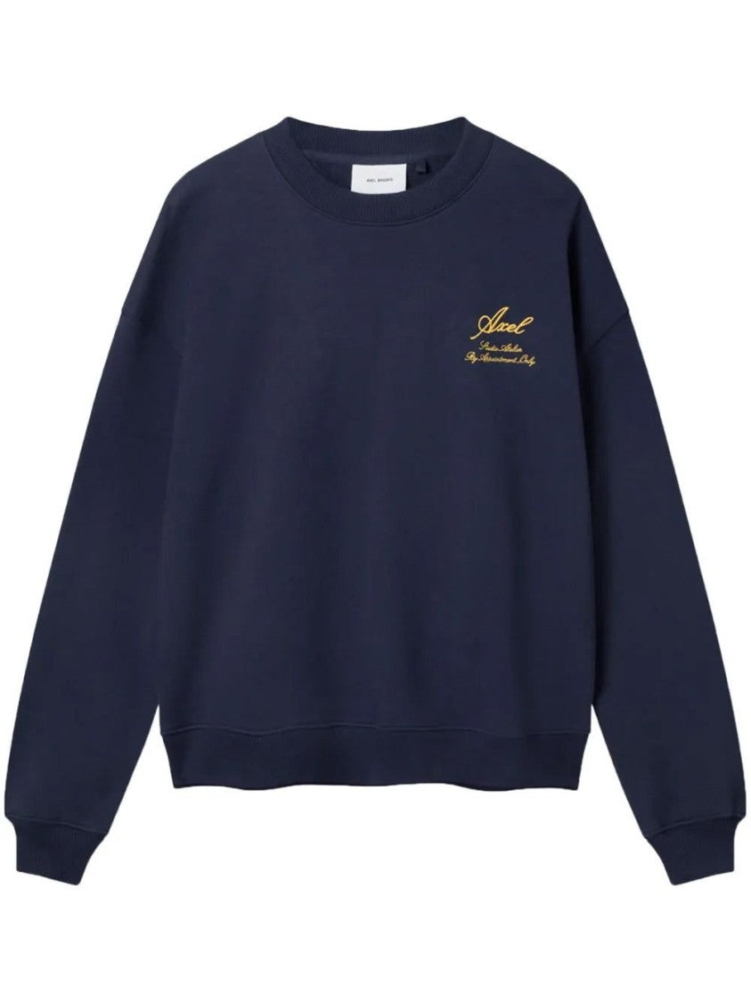 Axel Arigato Relaxed Fit Cotton Sweatshirt With Embroidered Logo