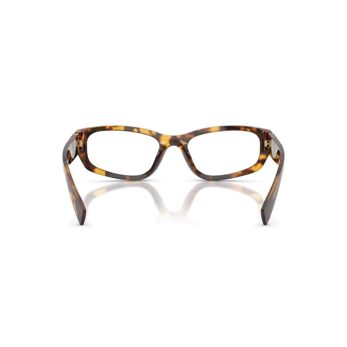 Miu Miu 0Mu 04Yv Rectangular Tortoiseshell Acetate Eyeglasses