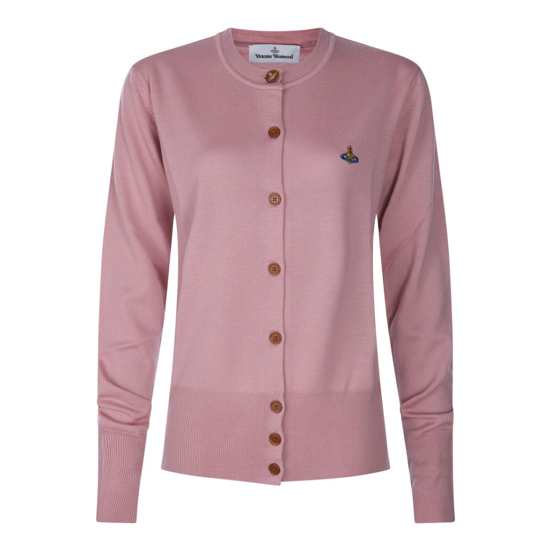 Vivienne Westwood Soft Knit Sweater With Button-Down Front And Ribbed Cuffs