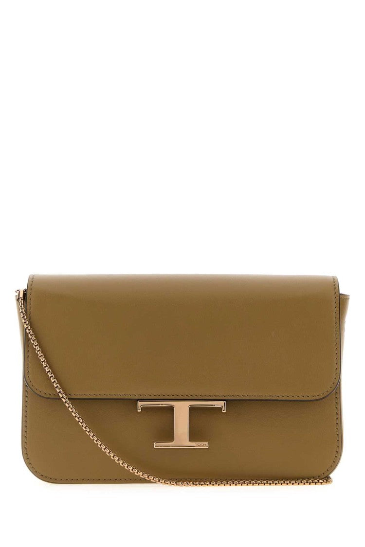 Tod's Olive Green Leather Micro Crossbody Bag