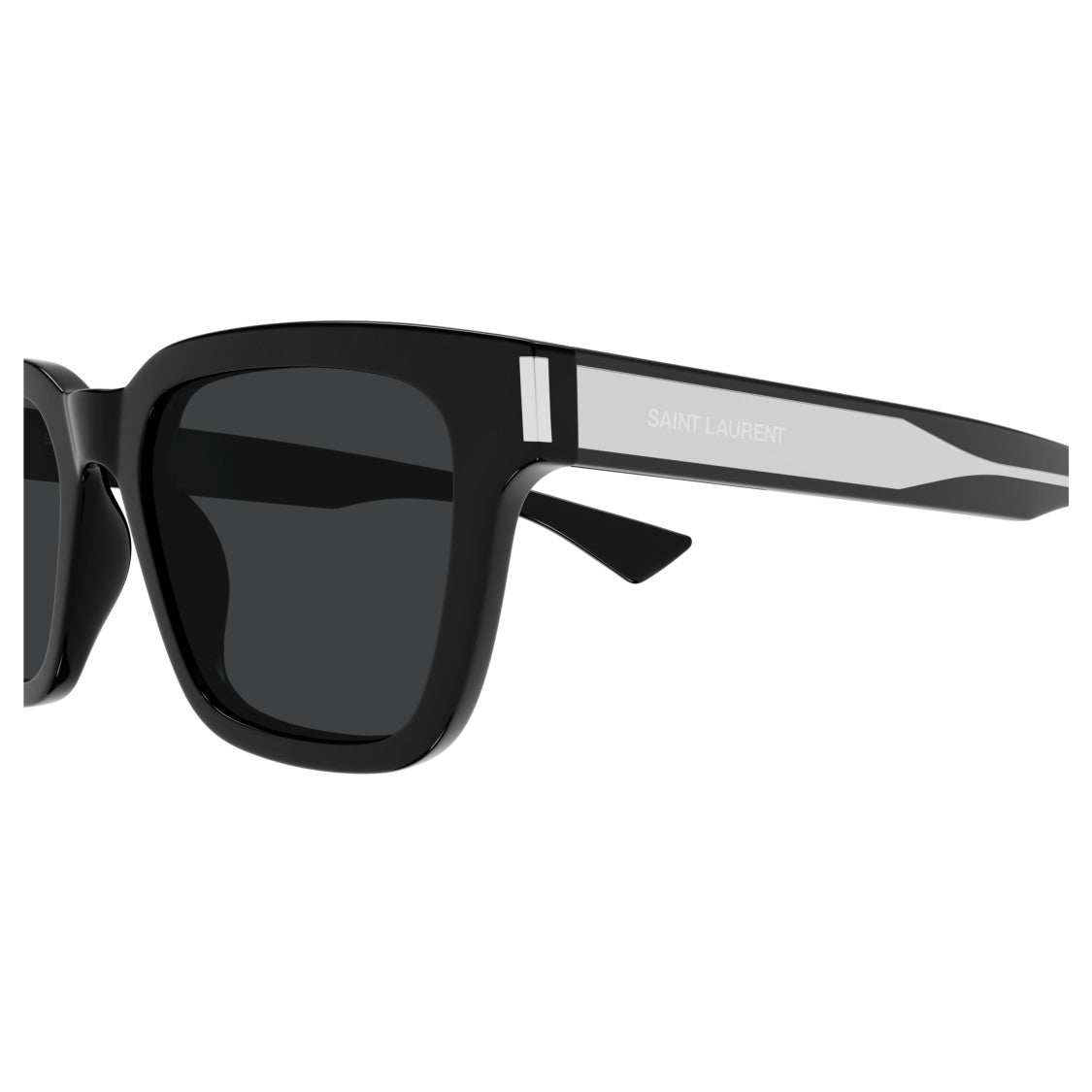 Saint Laurent Bold Rectangular Sunglasses In Recycled Acetate
