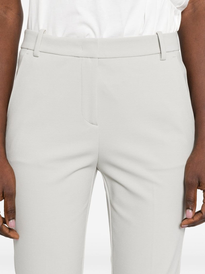 Pinko Cropped Tailored Trousers With Concealed Fastening