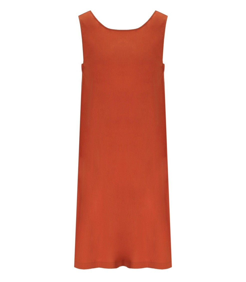 Max Mara Beachwear Campale Brick Red Dress