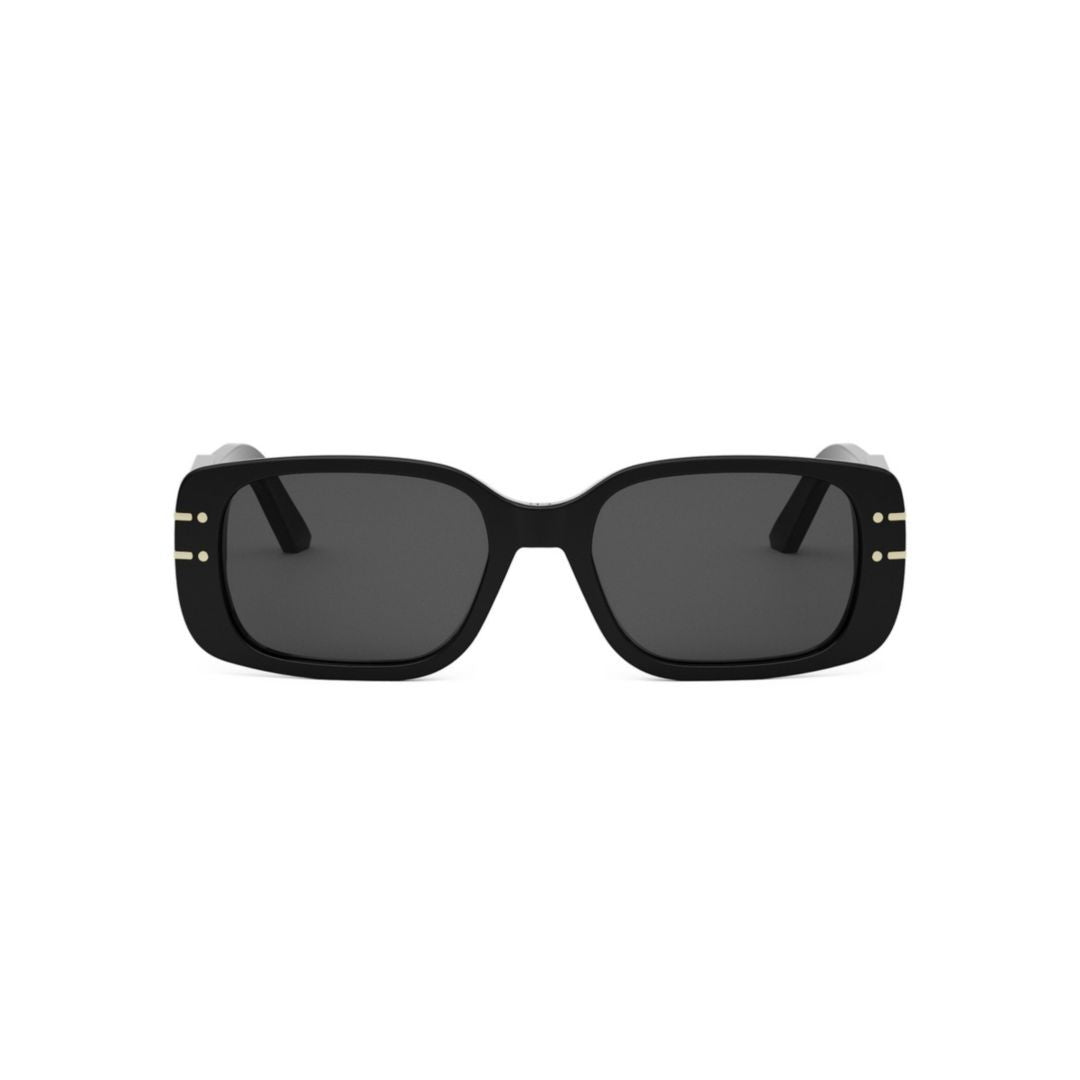 Dior Signature S12i Glossy Black Rectangular Sunglasses