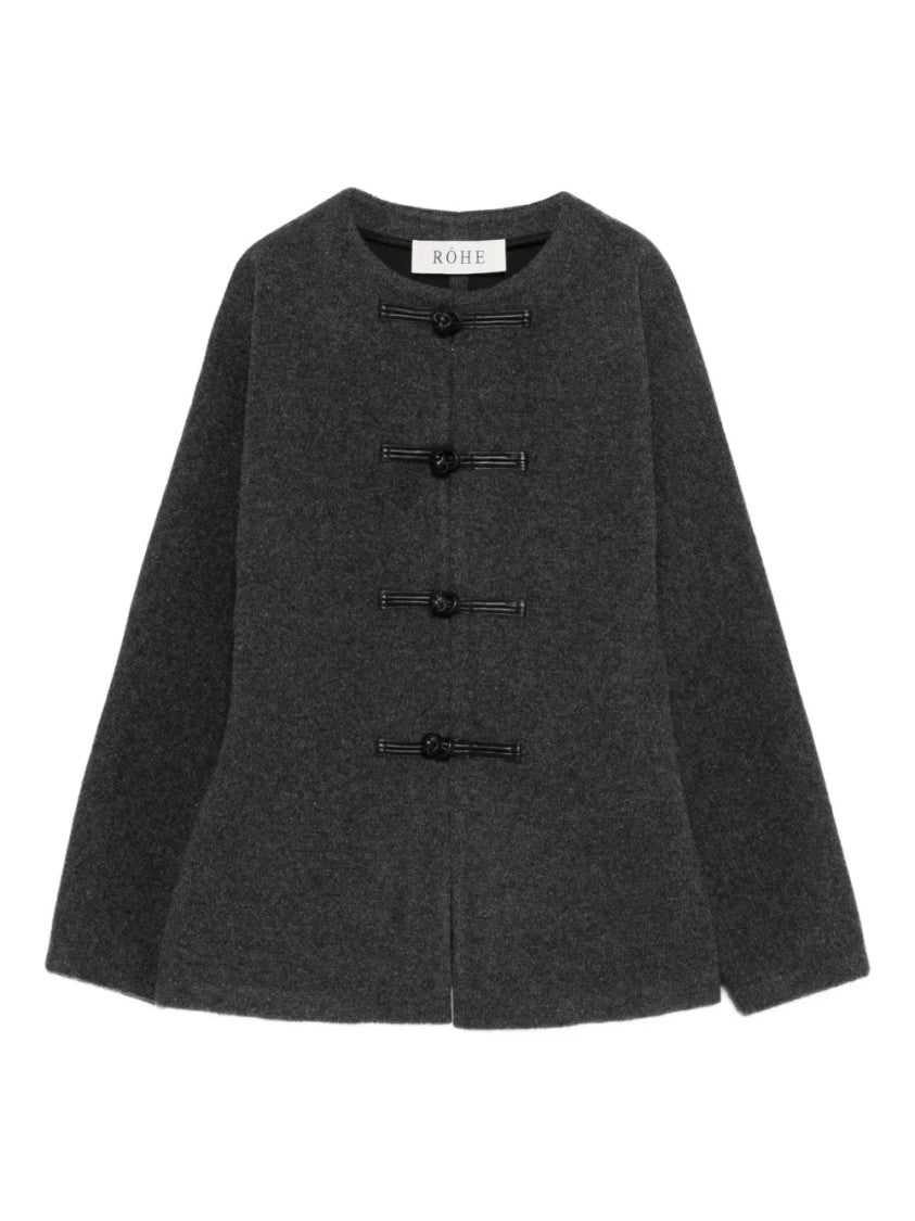Róhe Mandarin Crew-Neck Jacket