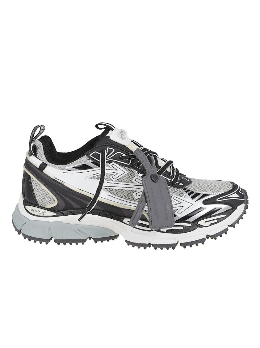 Off-White Dynamic Layered Sneakers With Textured Sole