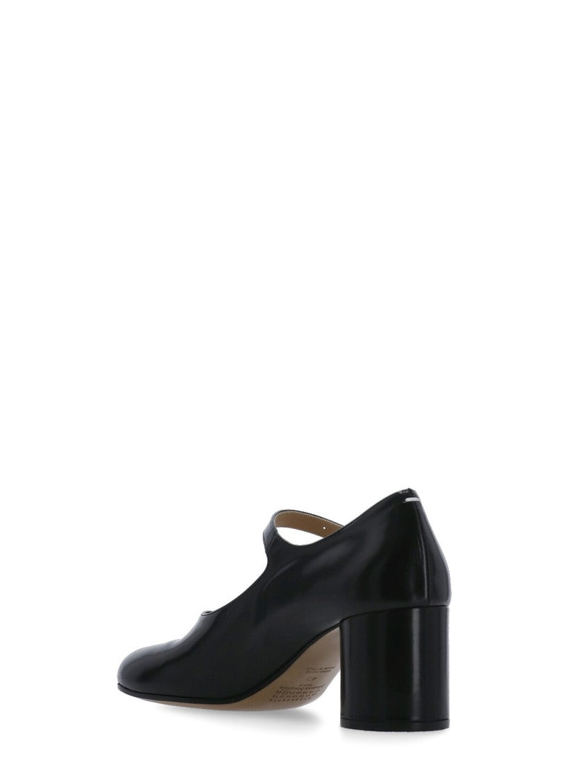 Maison Margiela Black Tabi Mary Jane Pumps