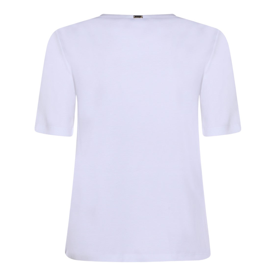 Herno Minimalist White T-Shirt With Round Neckline