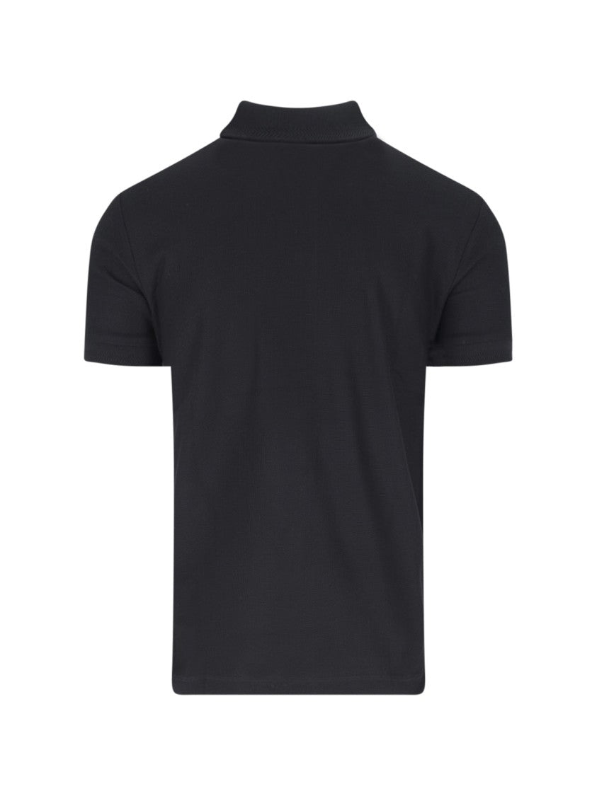 Burberry "Ekd" Polo Shirt, In Black Cotton