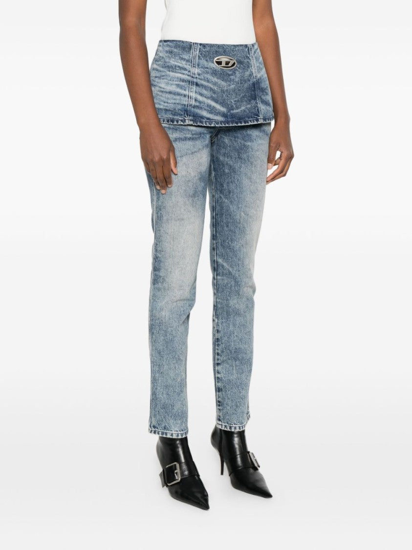 Diesel Light Blue Acid Wash Jeans