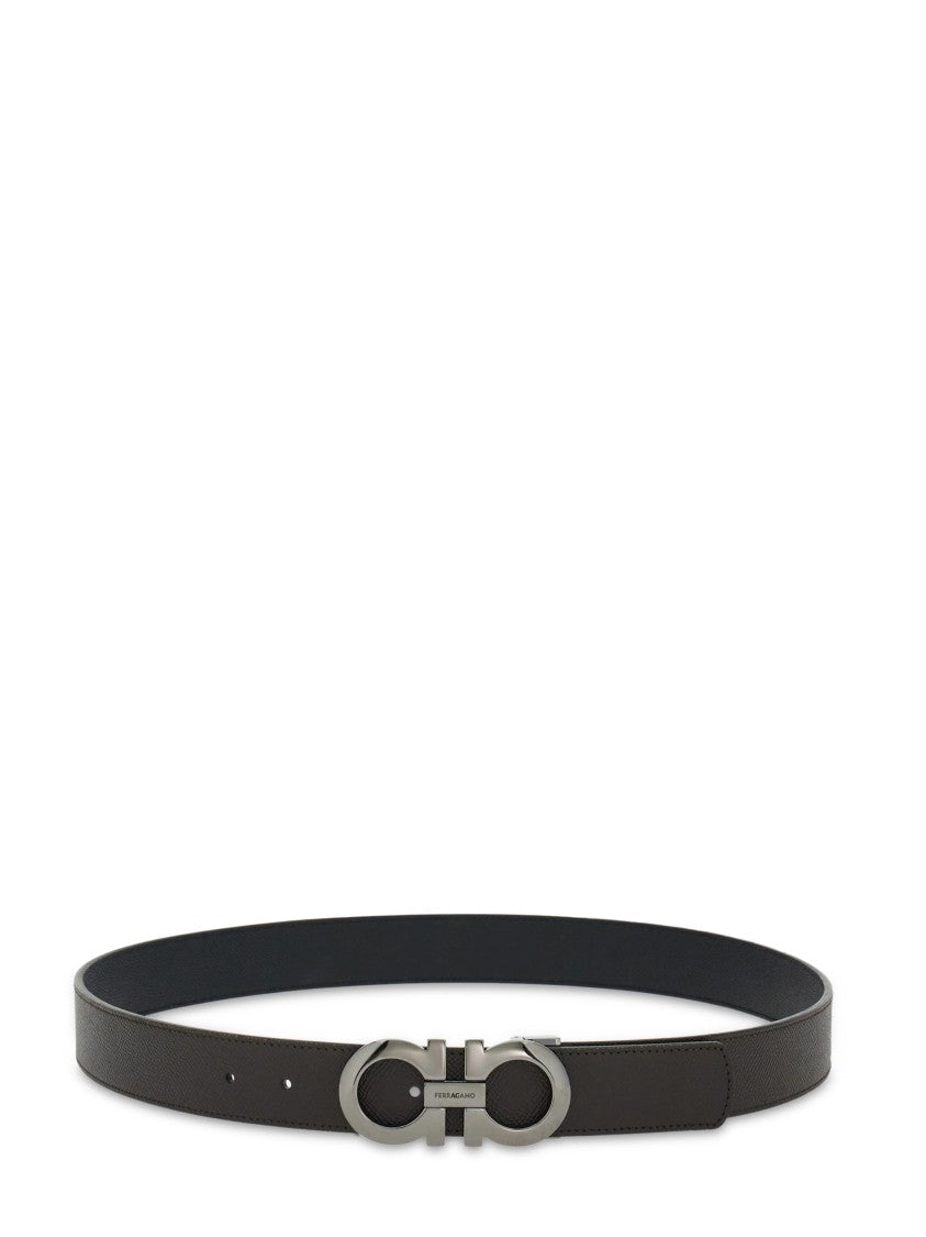 Ferragamo Double Adjustable Belt With Polished Finish
