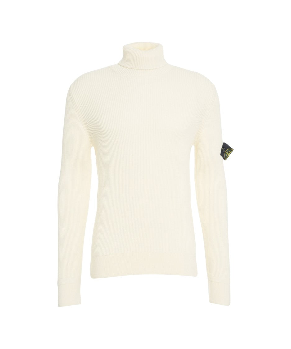 Stone Island Ribbed Turtleneck Sweater