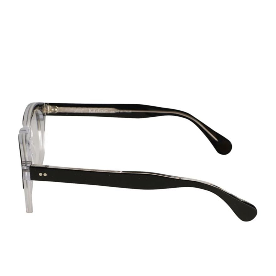 Kador Boston/N Round Frame Sunglasses With Transparent Lower Half