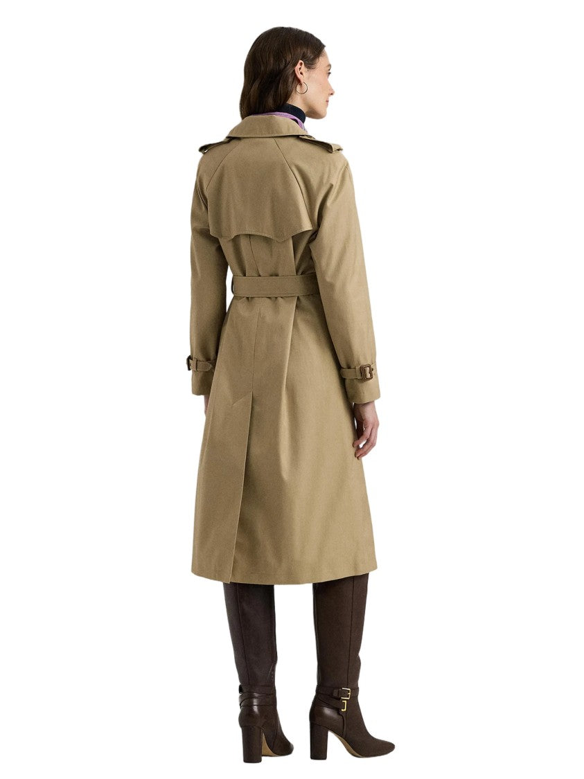 Lauren Ralph Lauren Double-Breasted Trench Coat With Tortoiseshell Buttons